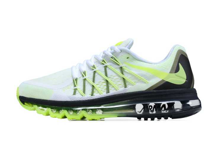 Nike Air Max 2015 bateau authentique chute le dernier basket blanc noir vert france